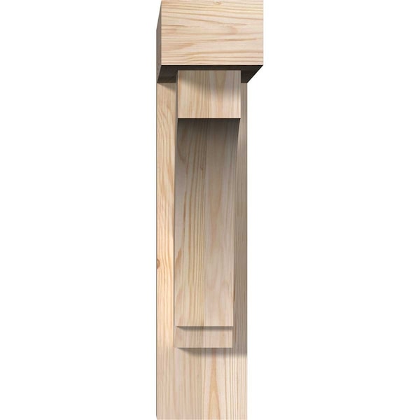 Imperial Block Smooth Bracket W/ Offset Brace, Douglas Fir, 5 1/2W X 20D X 24H